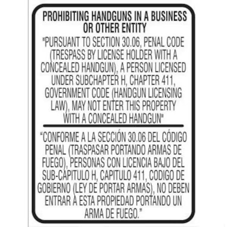 Accuform BILINGUAL TEXAS 3006 REGULATION SAFETY MACC527XL